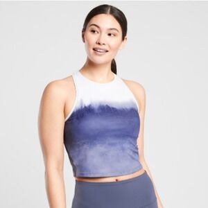 ATHLETA Shanti Watercolor Stripe Crop Tank Size Small